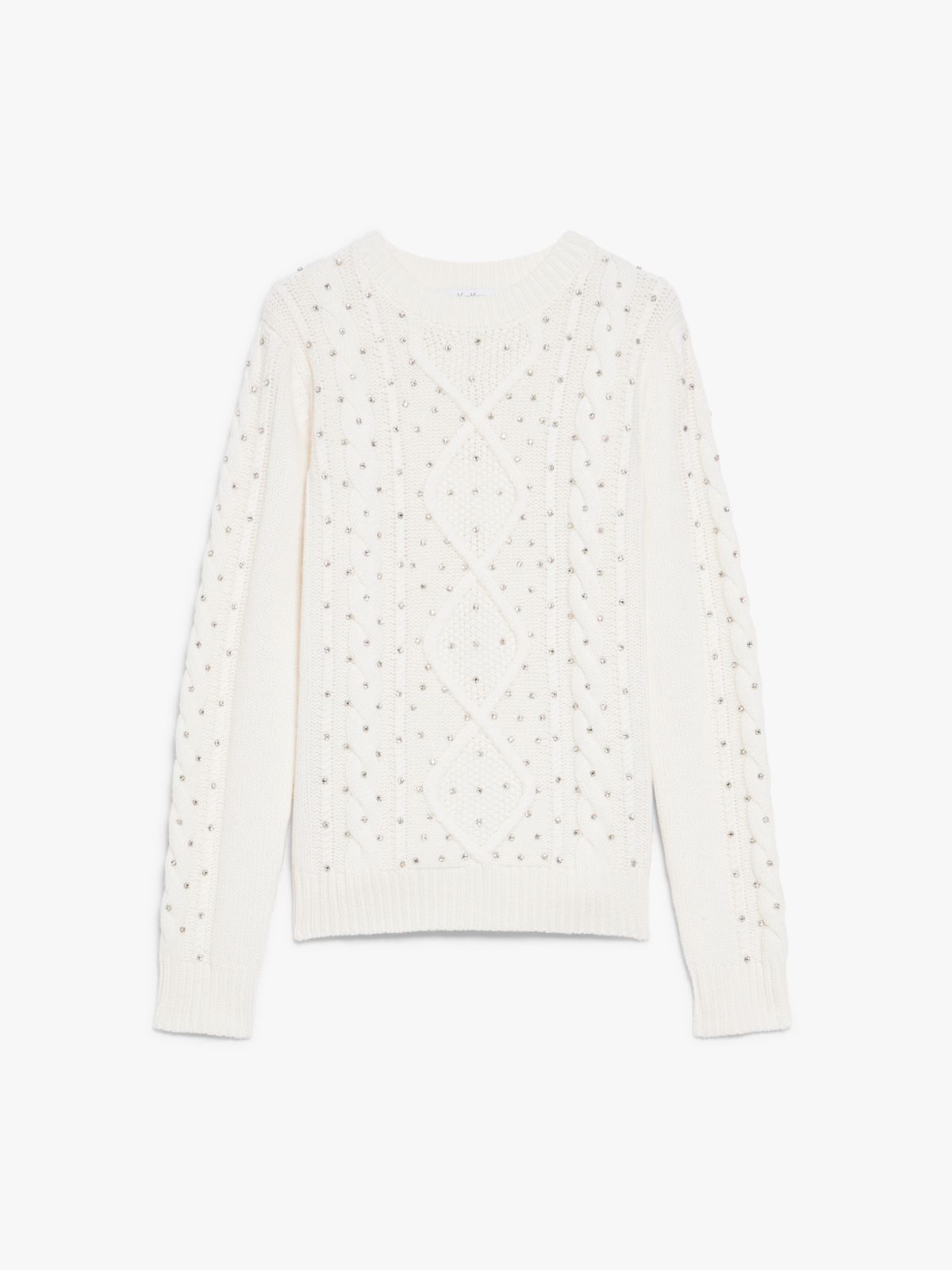 Wool and cashmere cable-knit jumper