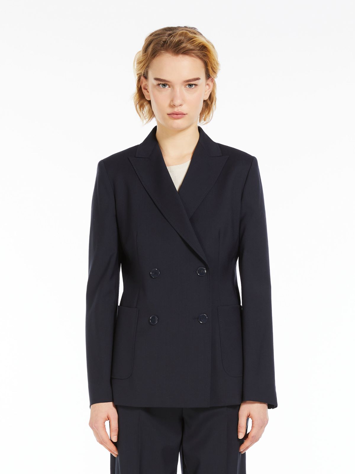 Tailored woollen cloth blazer