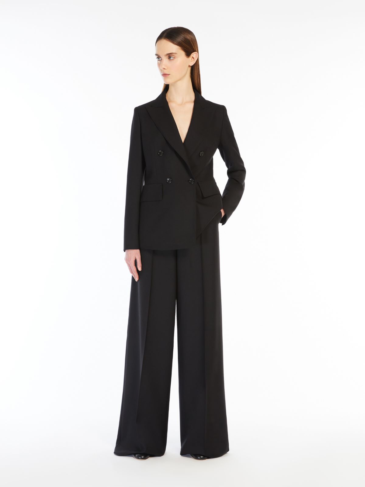 Gabardine wool blazer