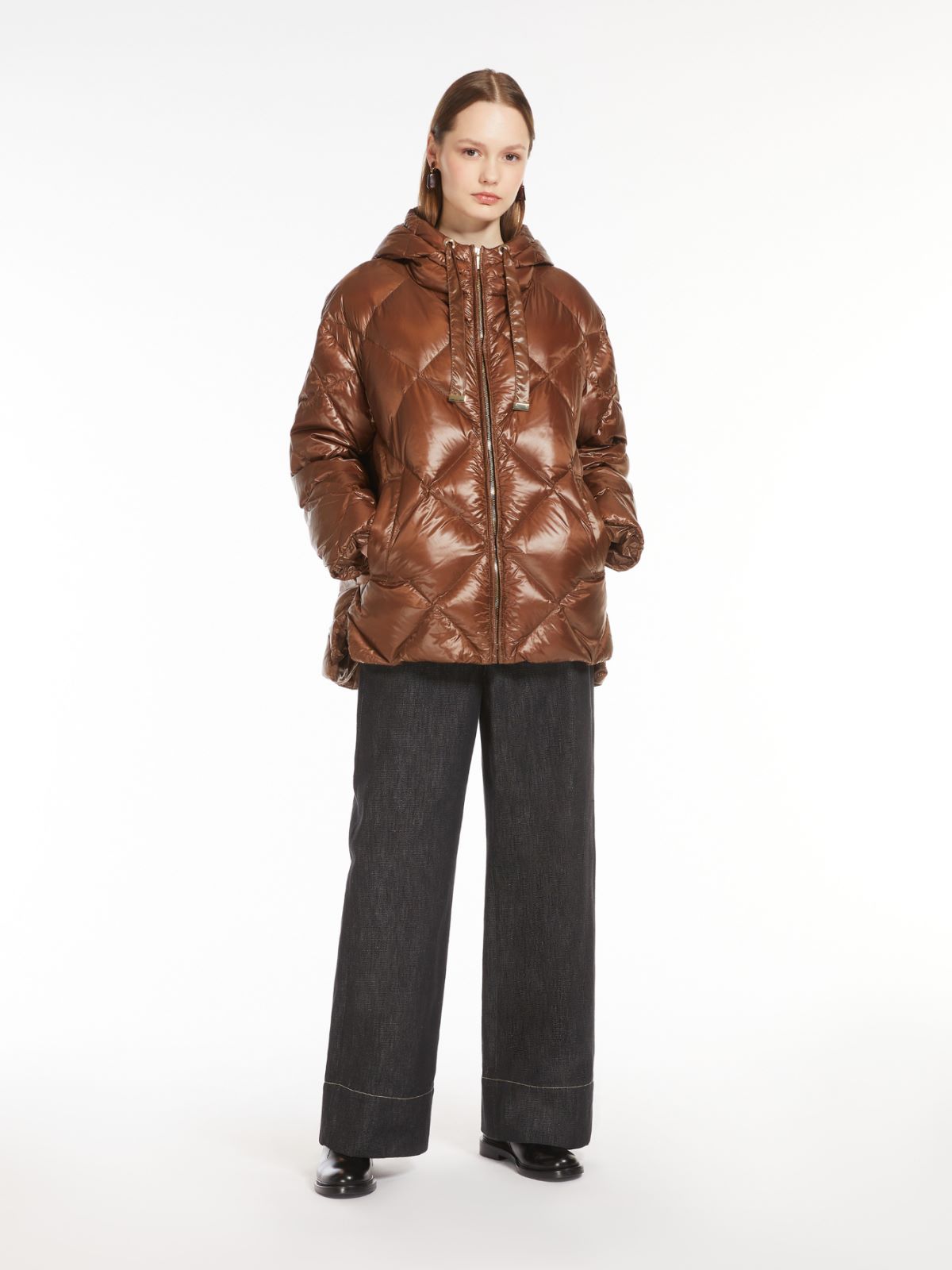 Cotton wide-leg trousers