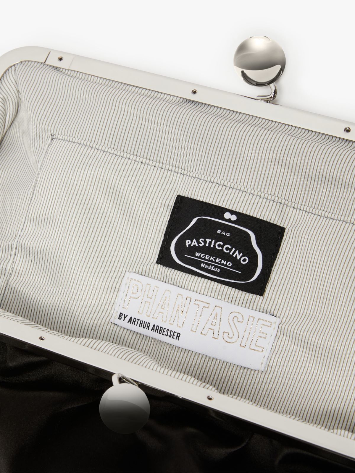 Large satin and silk Pasticcino Bag