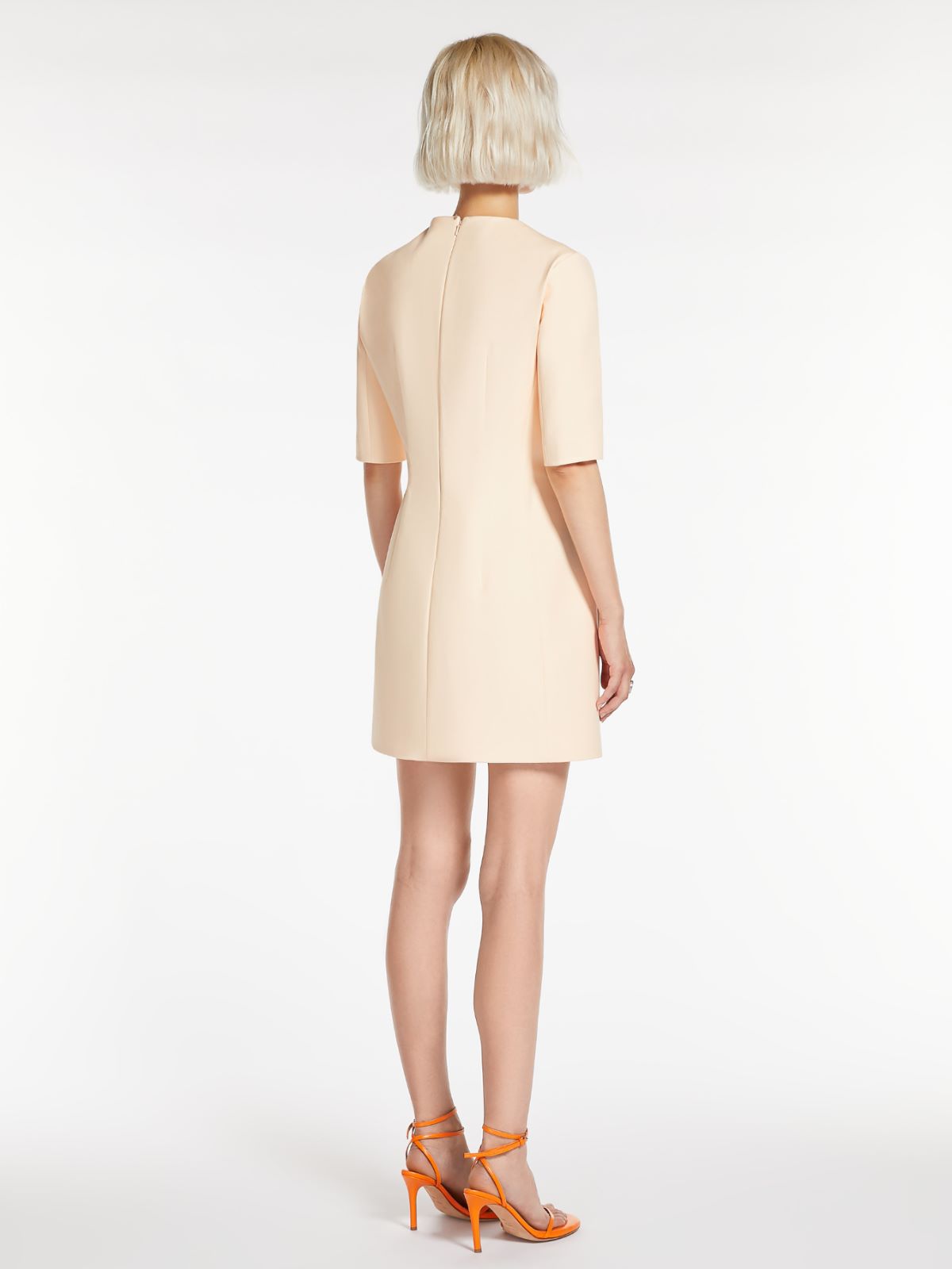 Dress in cotton double fabric