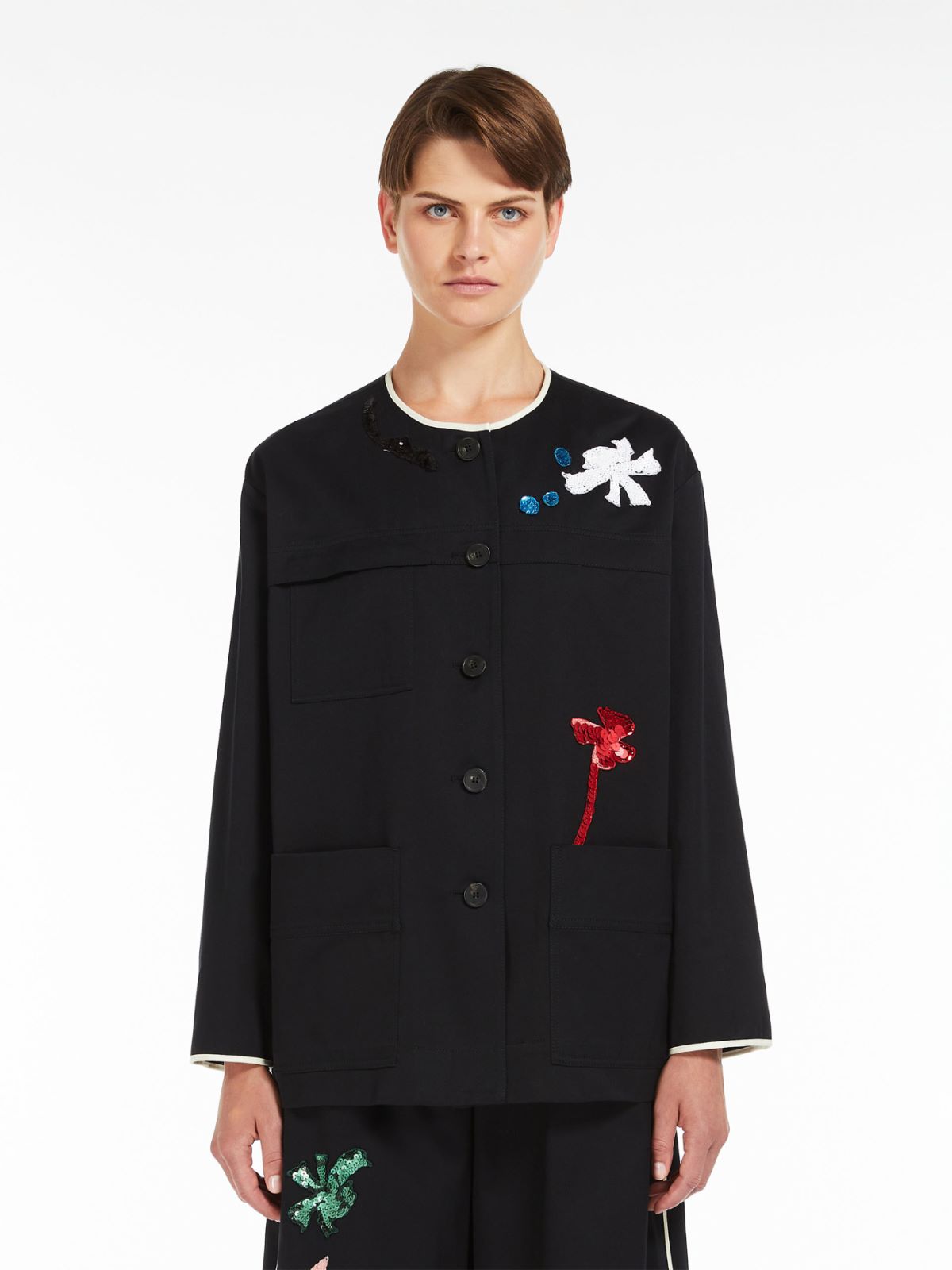 Cotton gabardine jacket