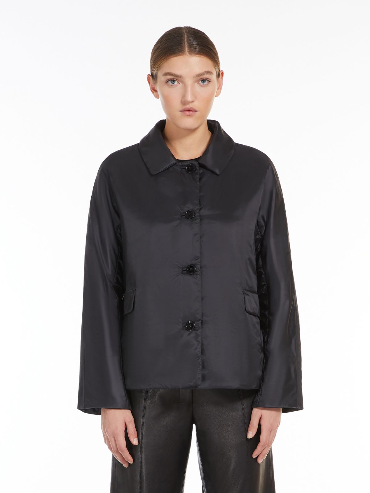 Water-repellent technical canvas jacket