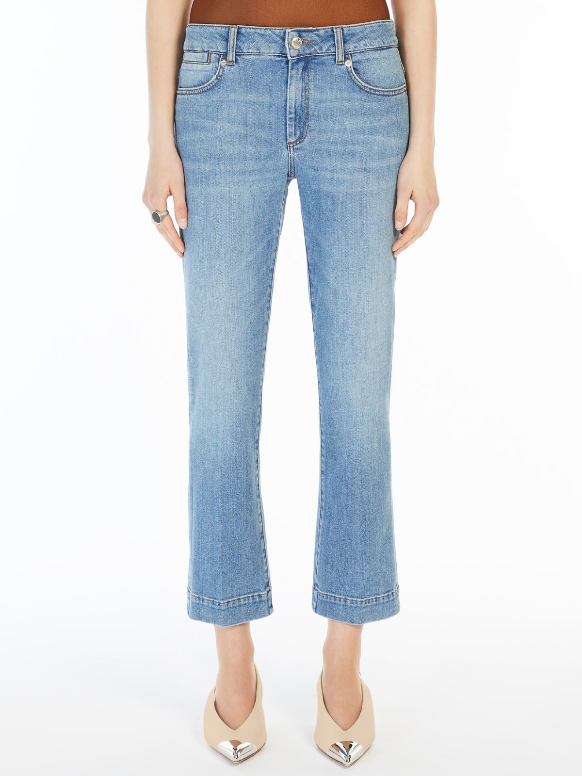 Perfect mini flare 5-pocket trousers