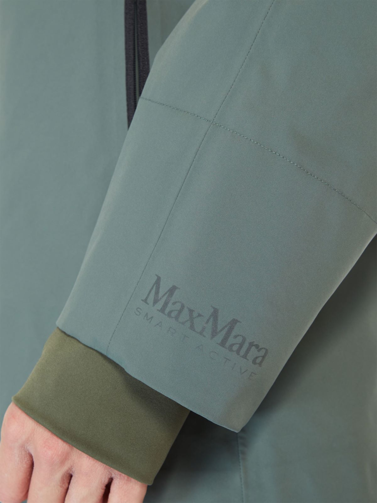 Rubber-coated technical canvas jacket