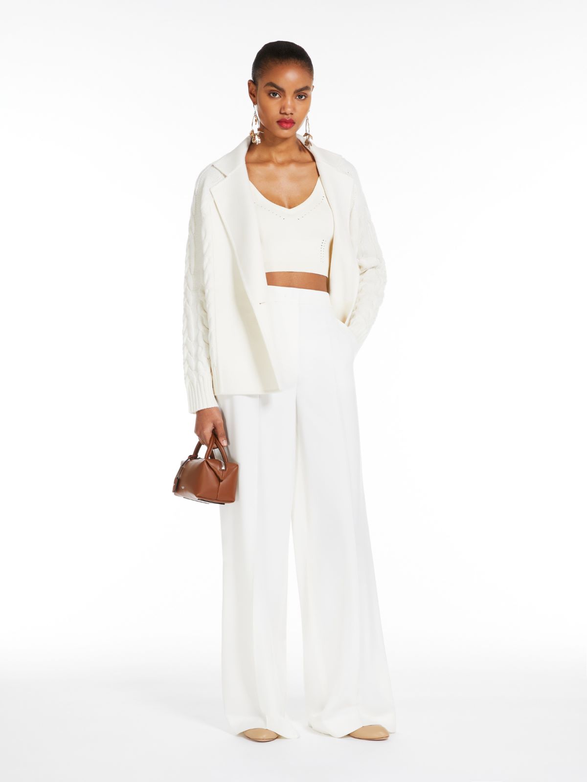 Wool and cashmere pea coat