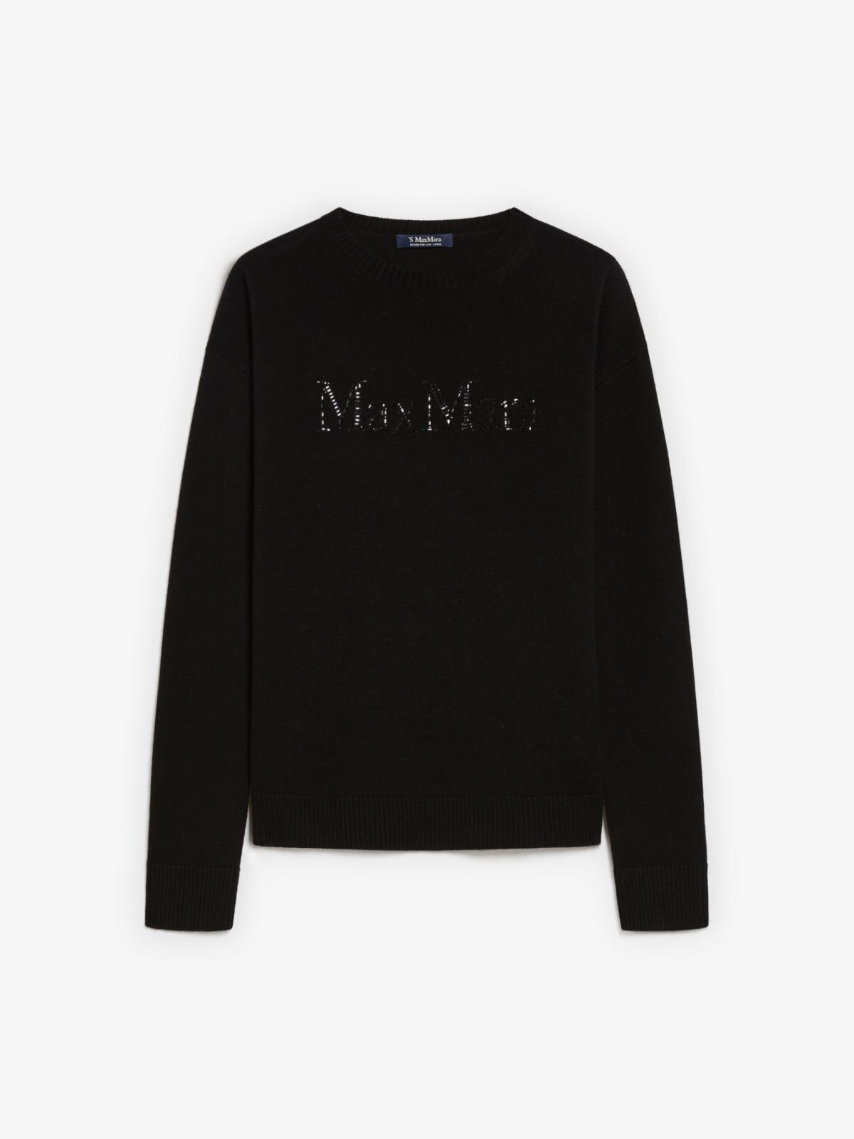 Wool and cashmere jumper with logo