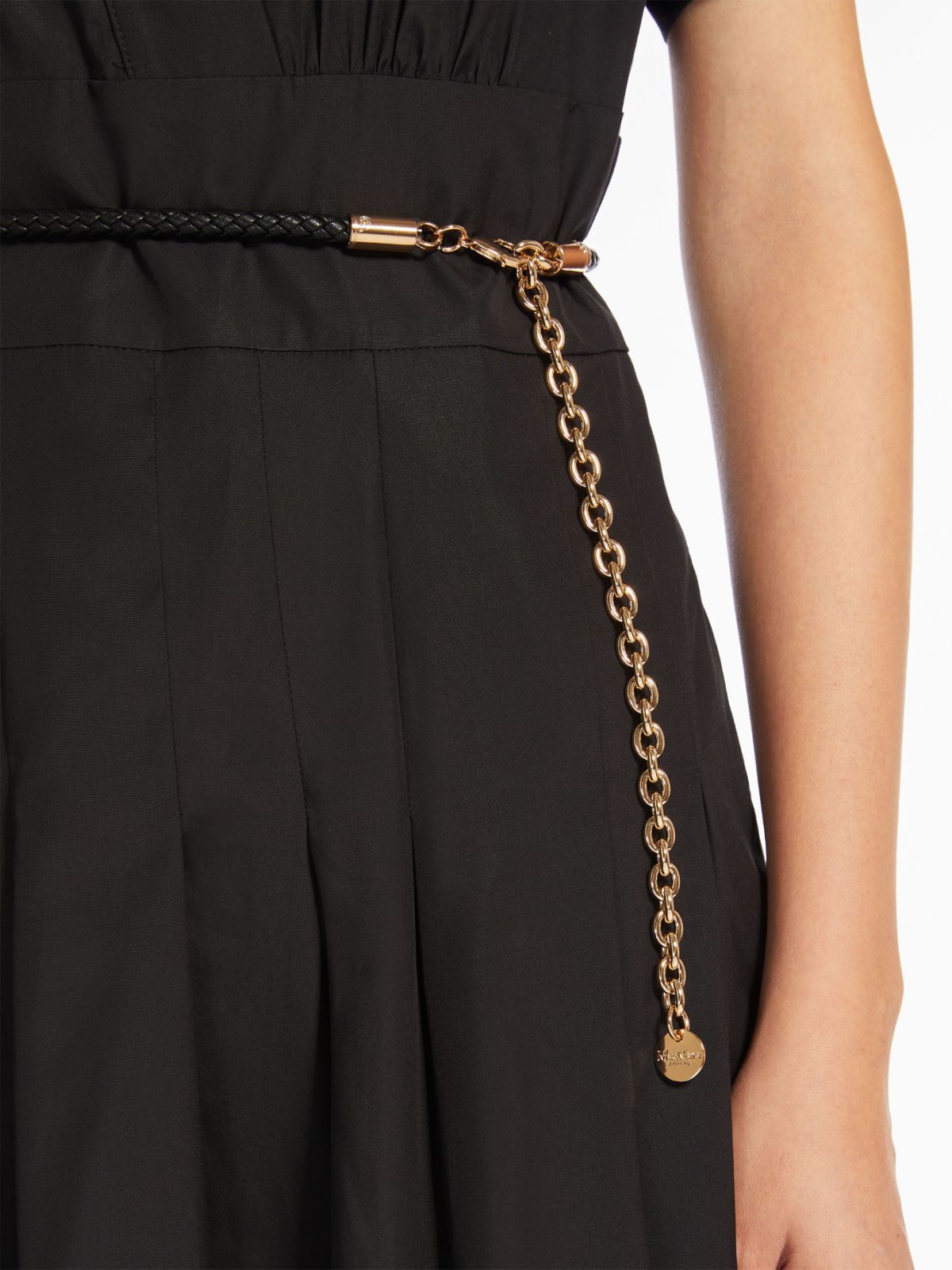 Poplin crossover dress