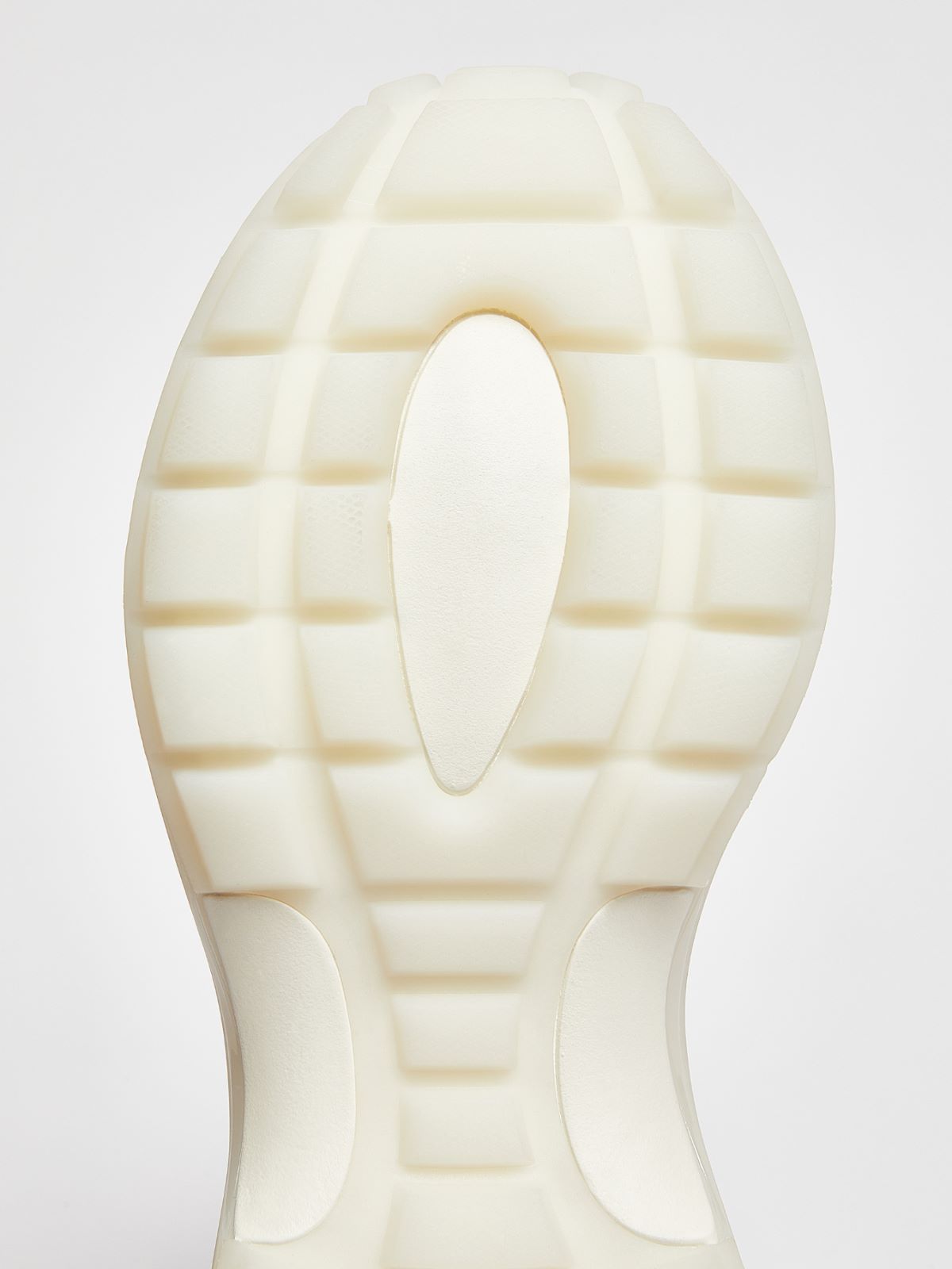 Chunky-sole leather sneakers