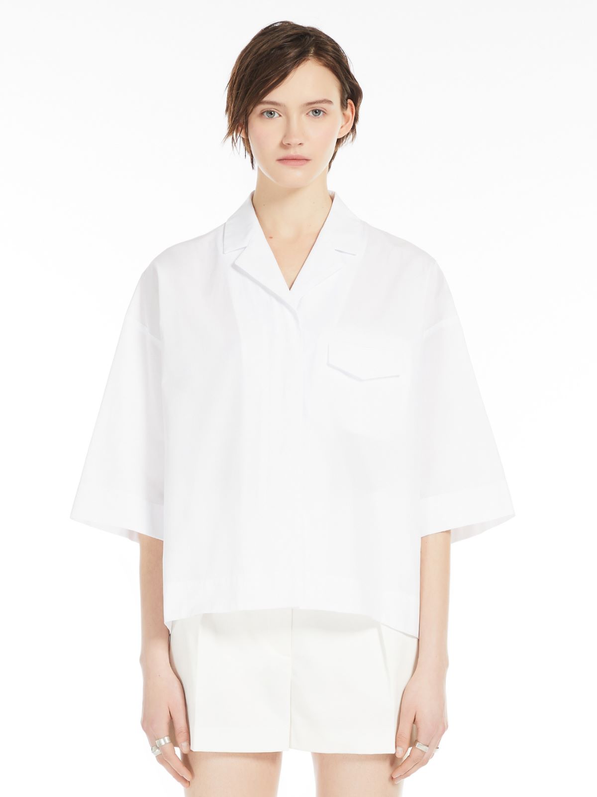 Boxy-fit cotton shirt