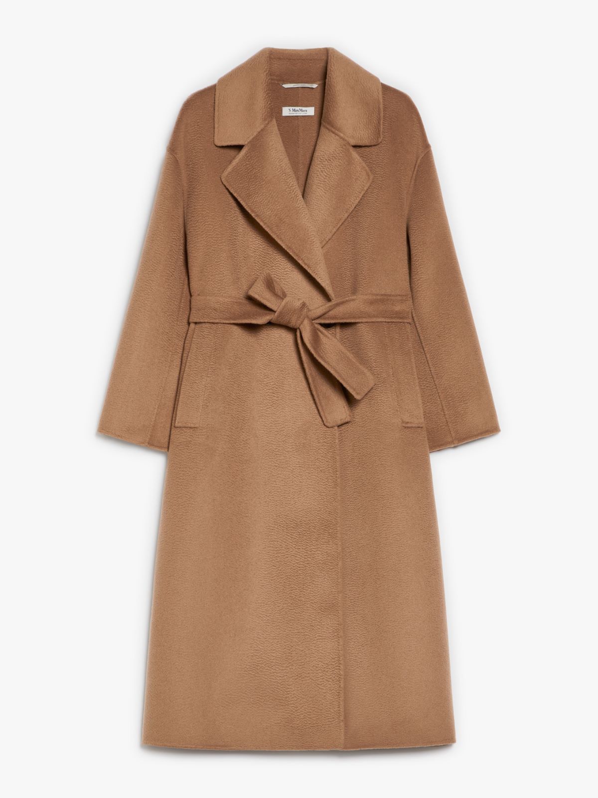 Double-breasted wool and cashmere coat