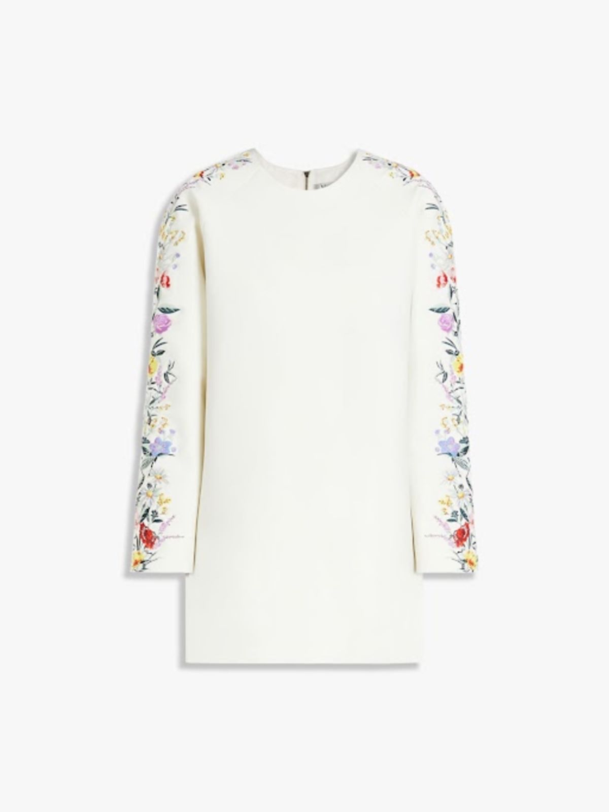 Wool crêpe mini dress