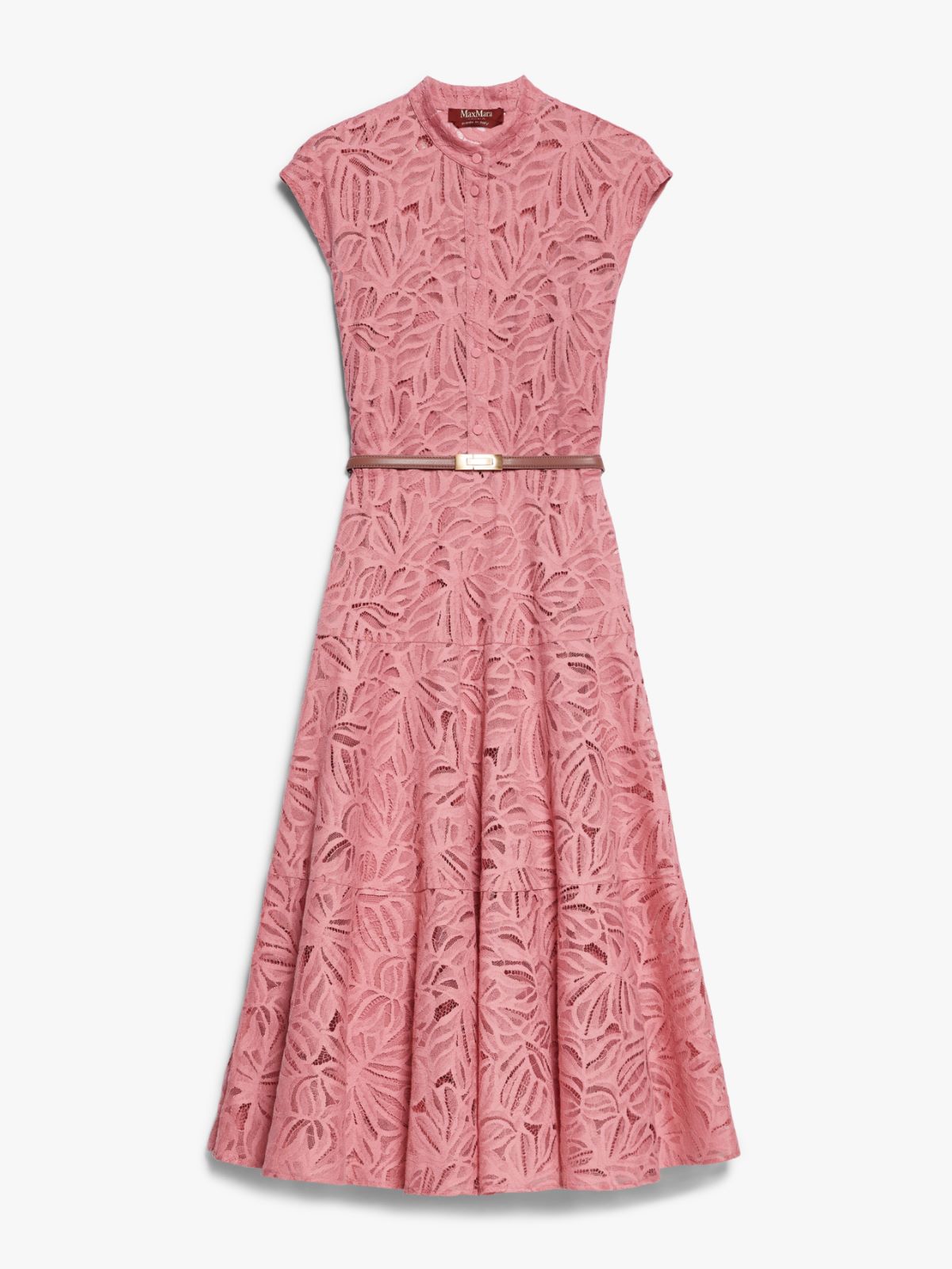 Lace dress with flounces