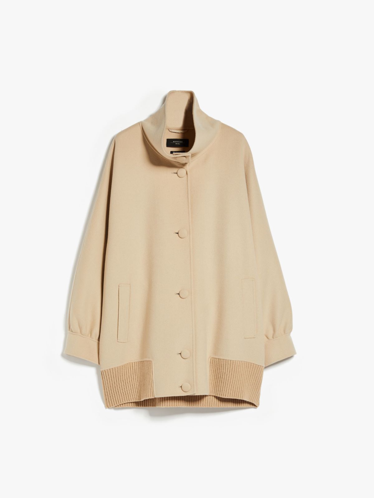 Double-faced wool bomber jacket