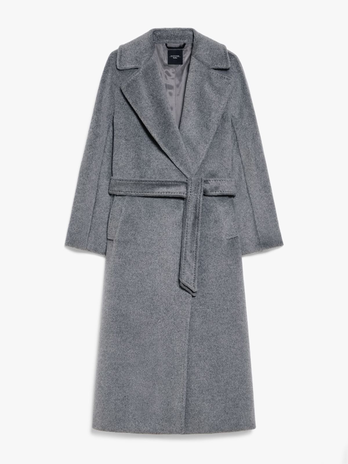 Wool and alpaca robe coat