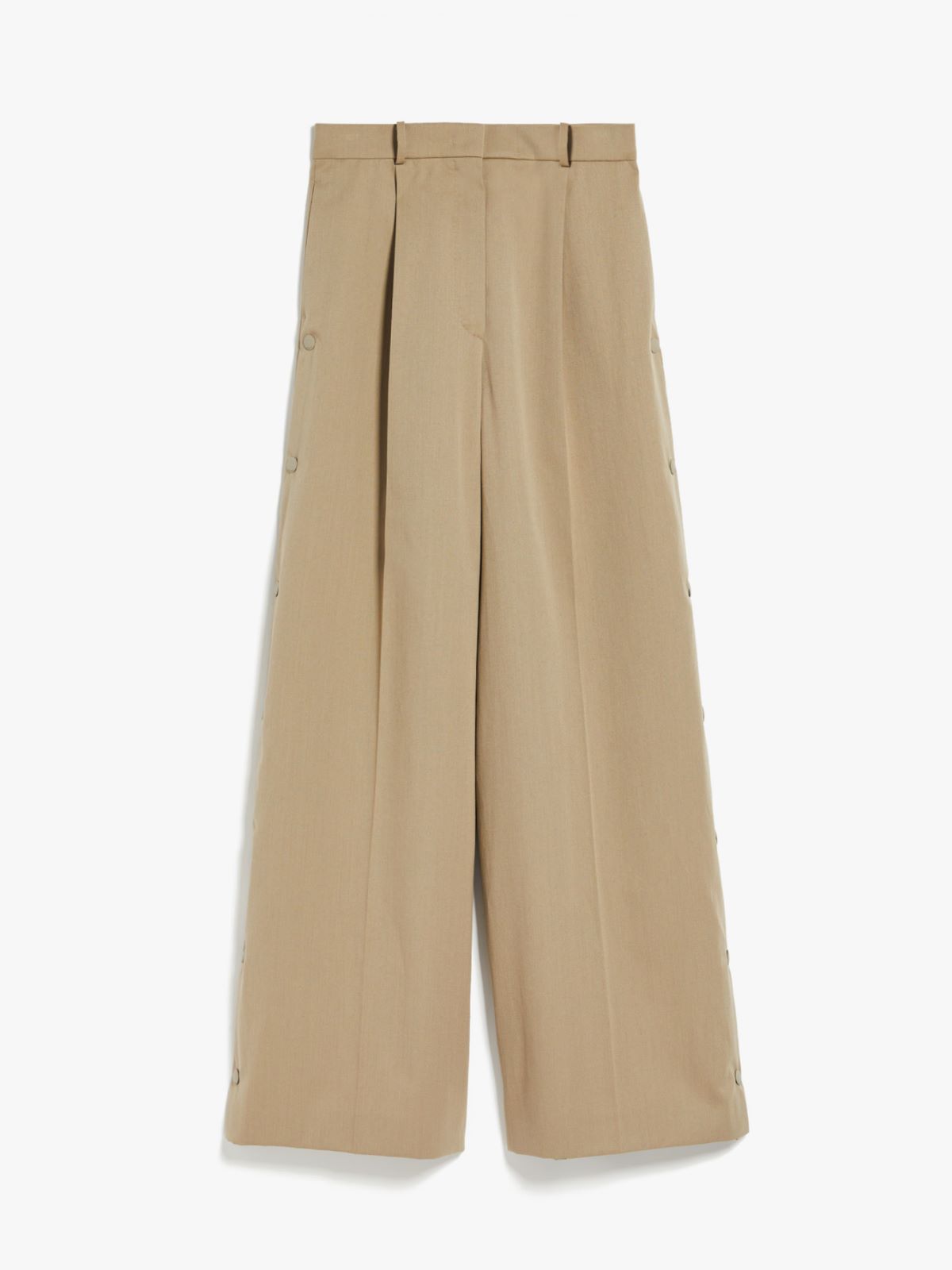 Wool and mohair wide-leg trousers