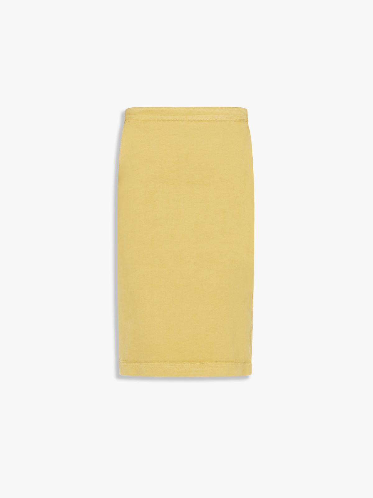 Straight-fit gabardine skirt