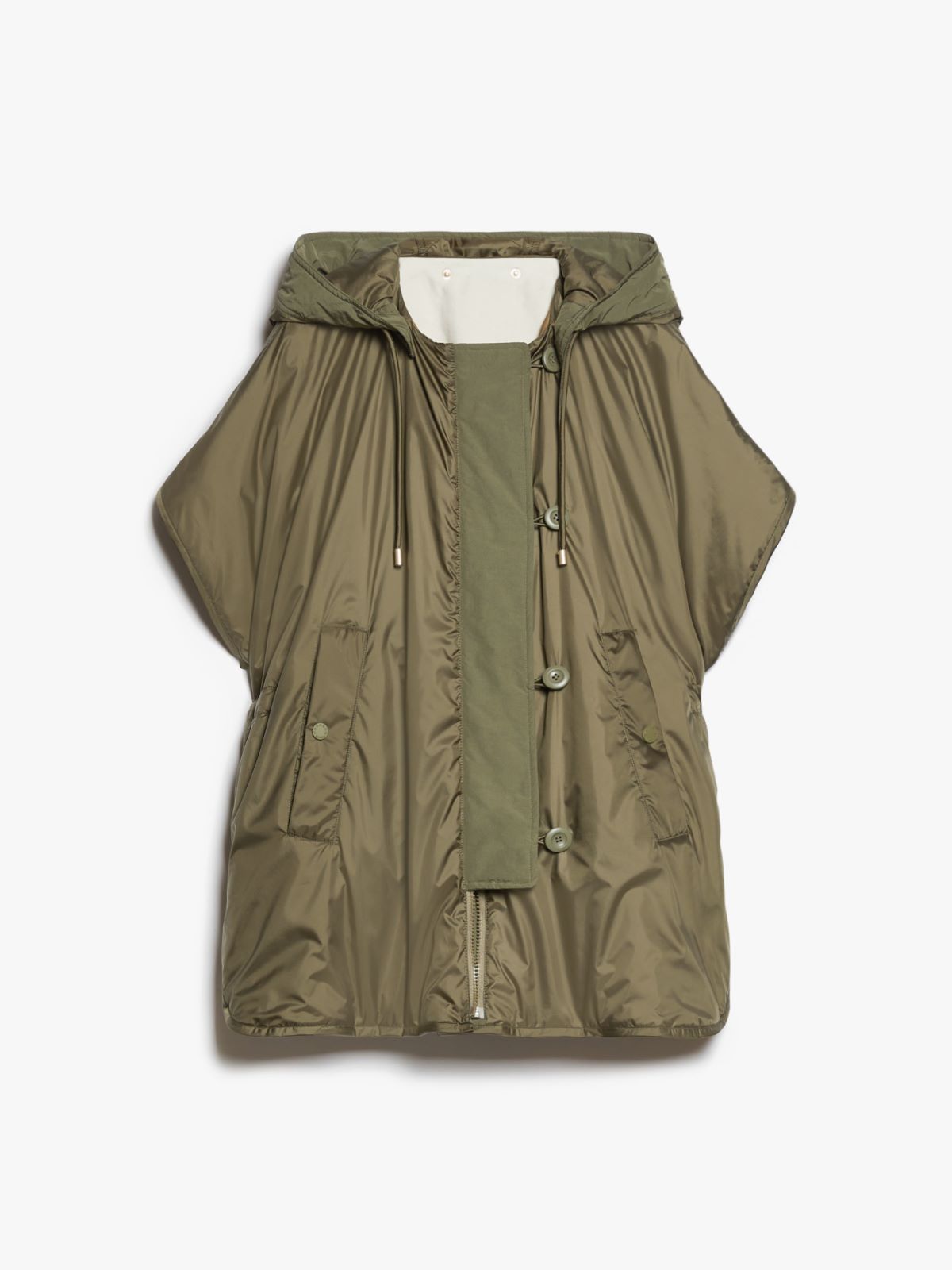 Water-repellent reversible canvas cape