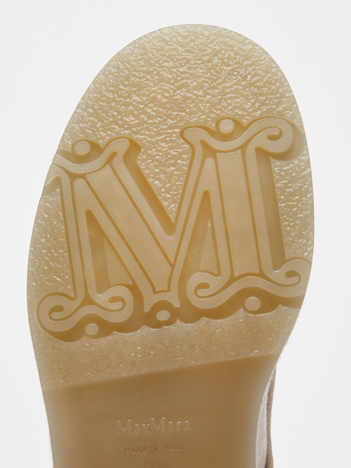 Cashmere combat boots