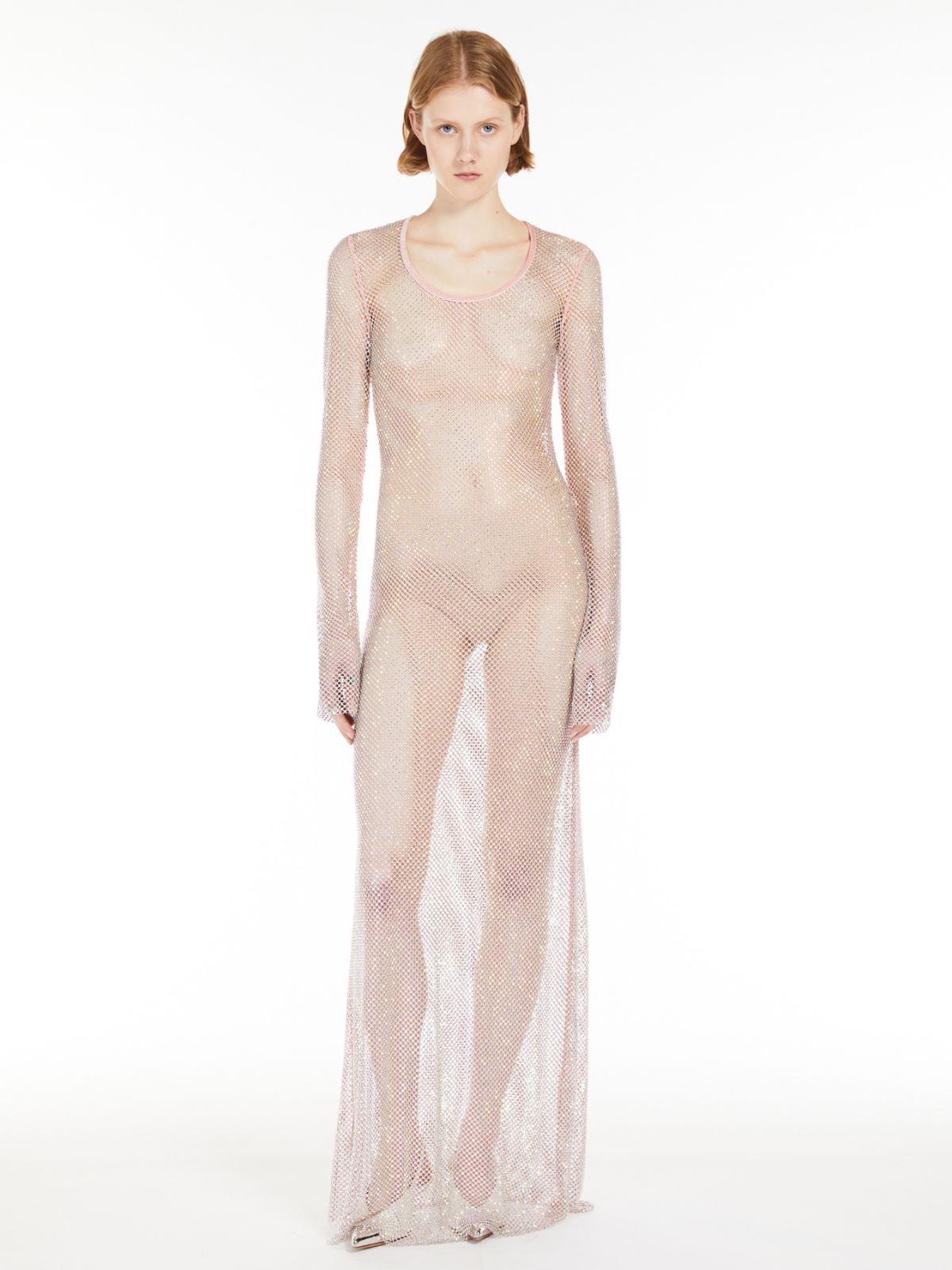 Rhinestone tulle dress