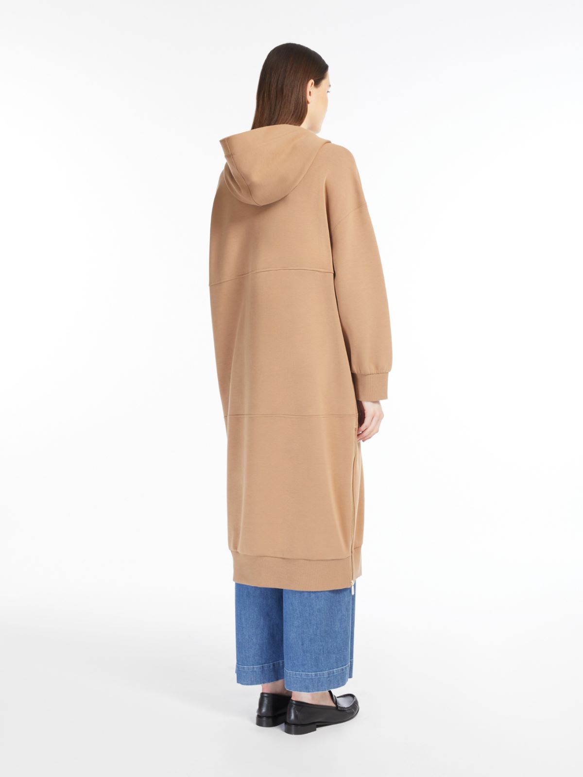 Long jersey sweatshirt