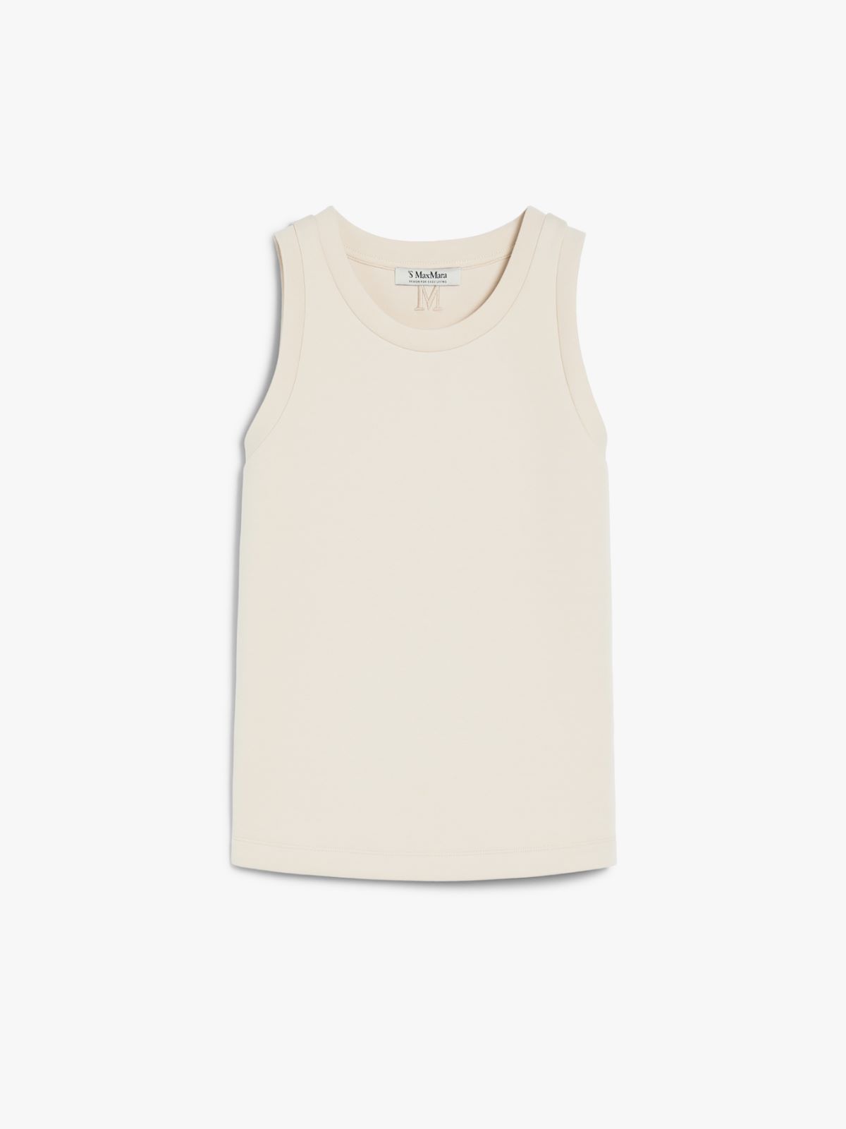 Cotton-blend jersey top