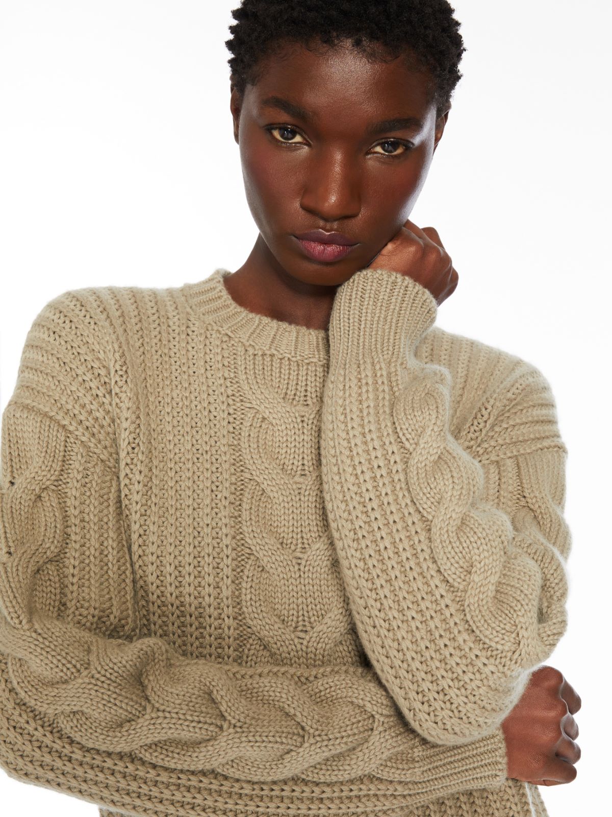 Ribbed cotton oversized pullover