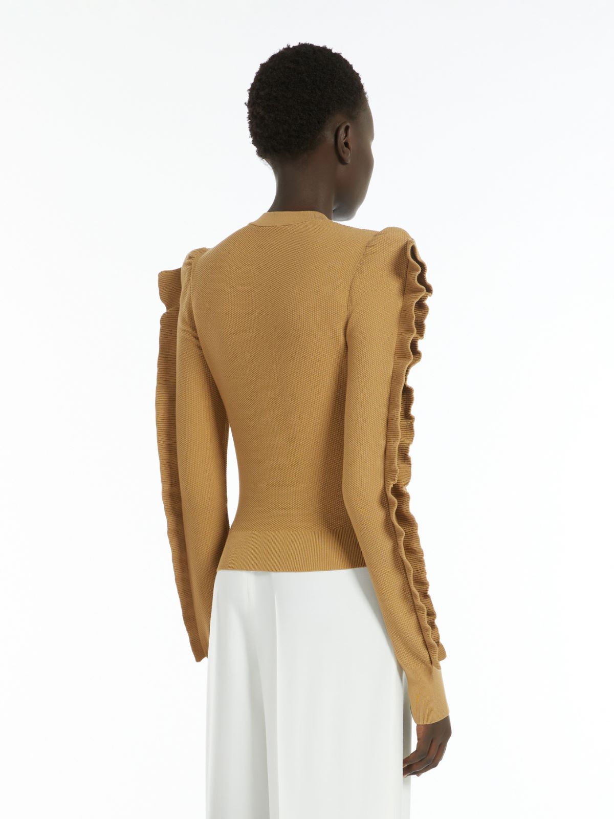 Stretch-viscose jumper