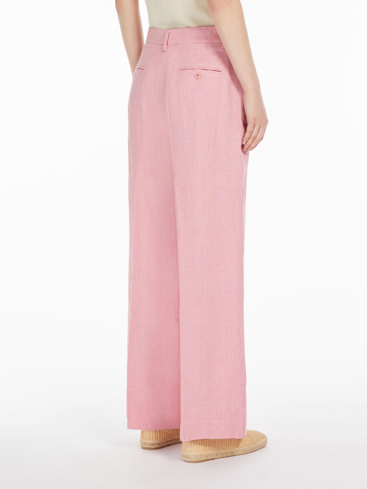 Linen canvas trousers