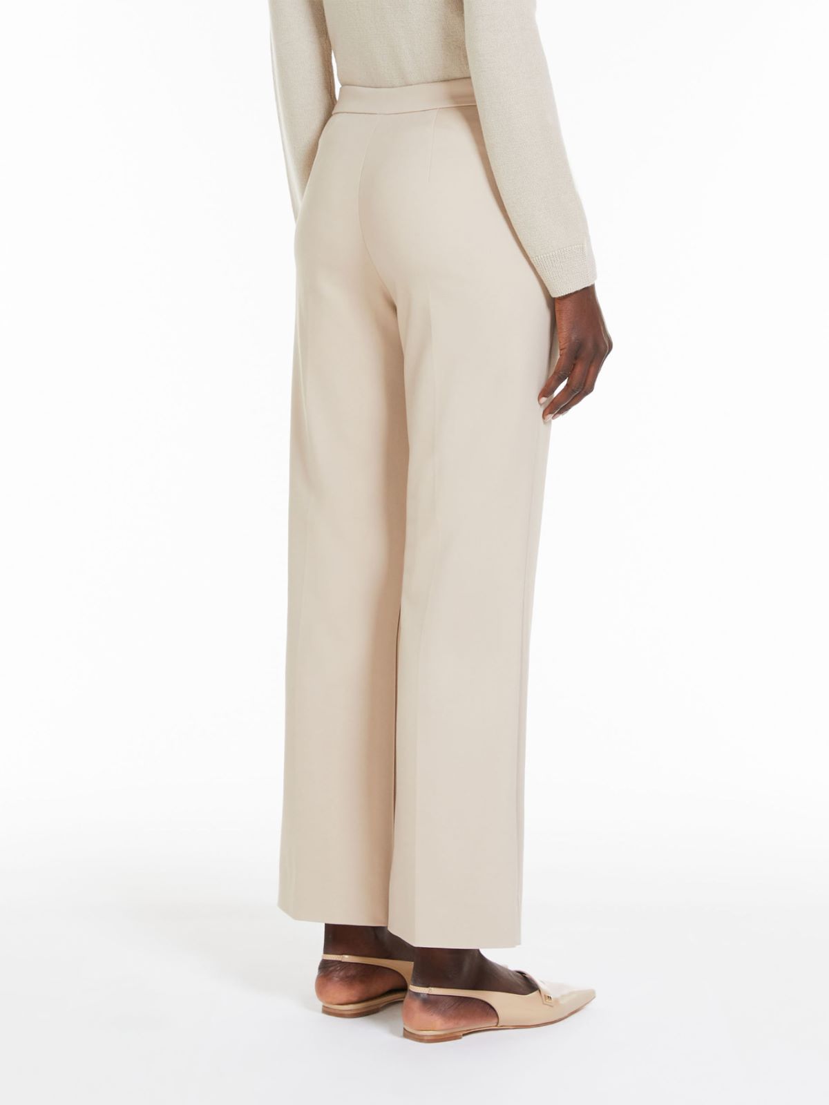 Stretch cotton trousers