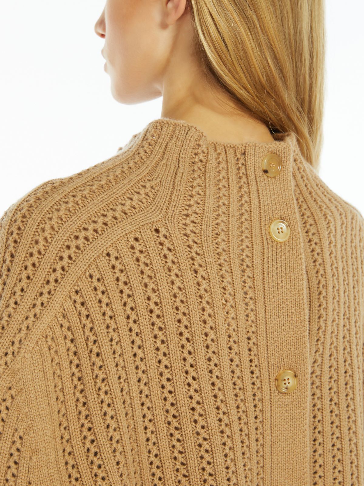 Wool and cashmere cropped jumper