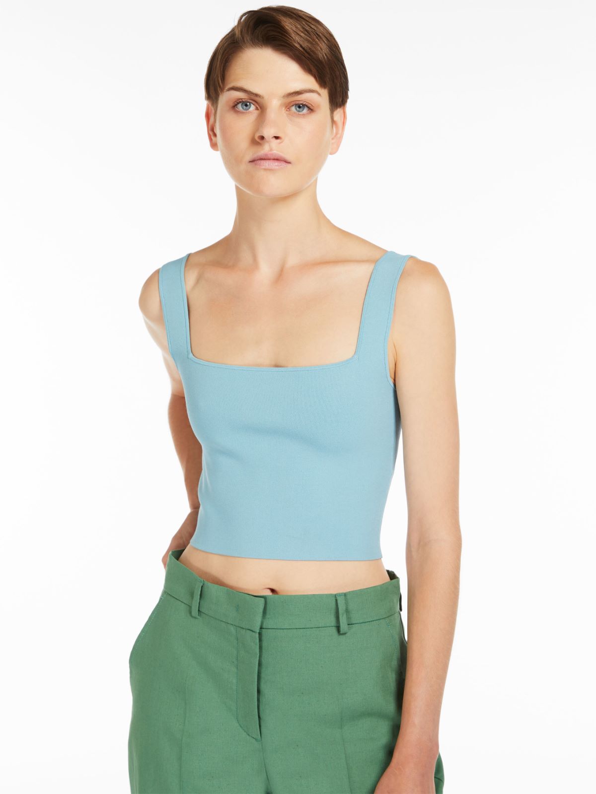 Viscose yarn vest top