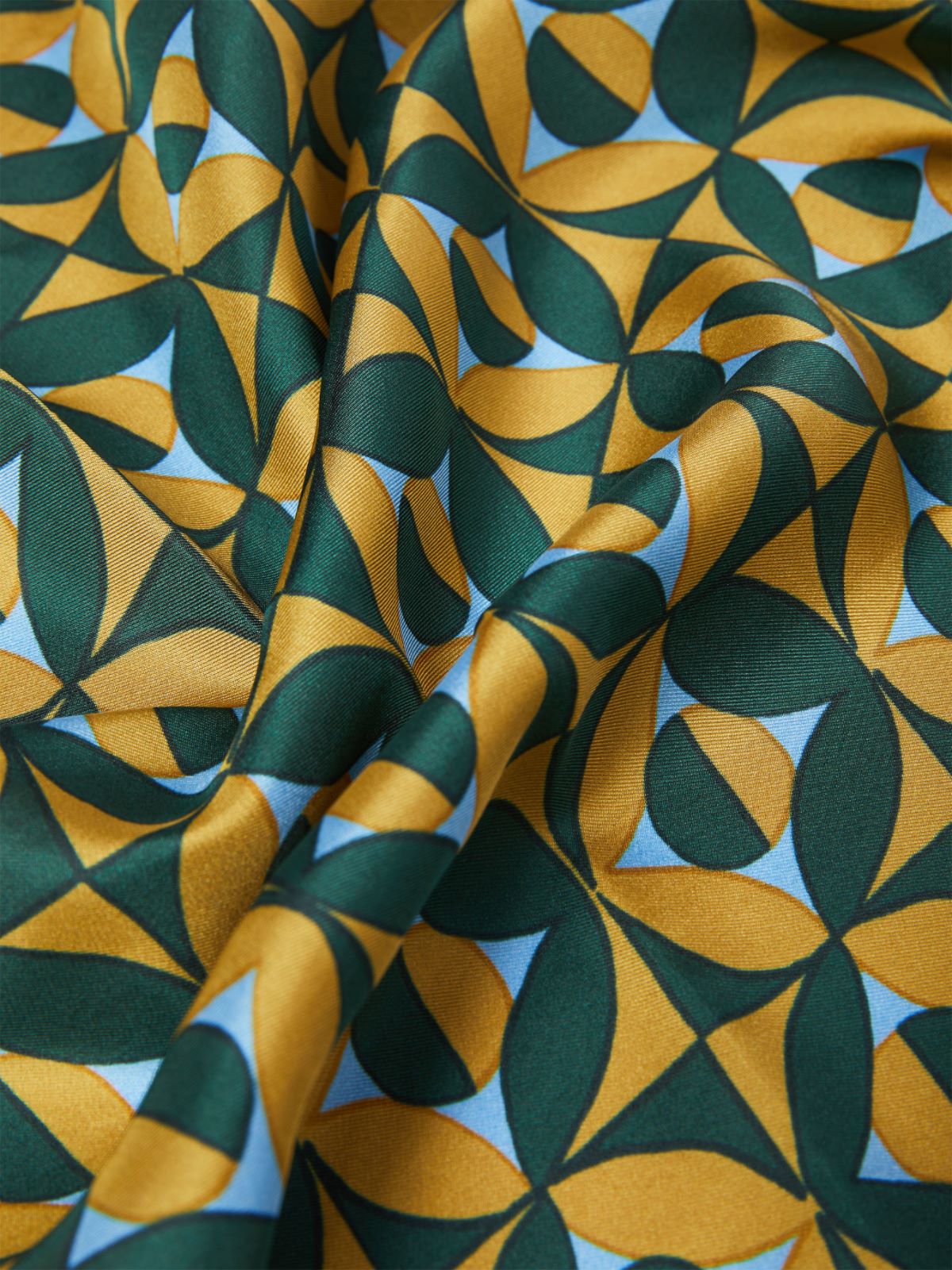 Printed silk scarf