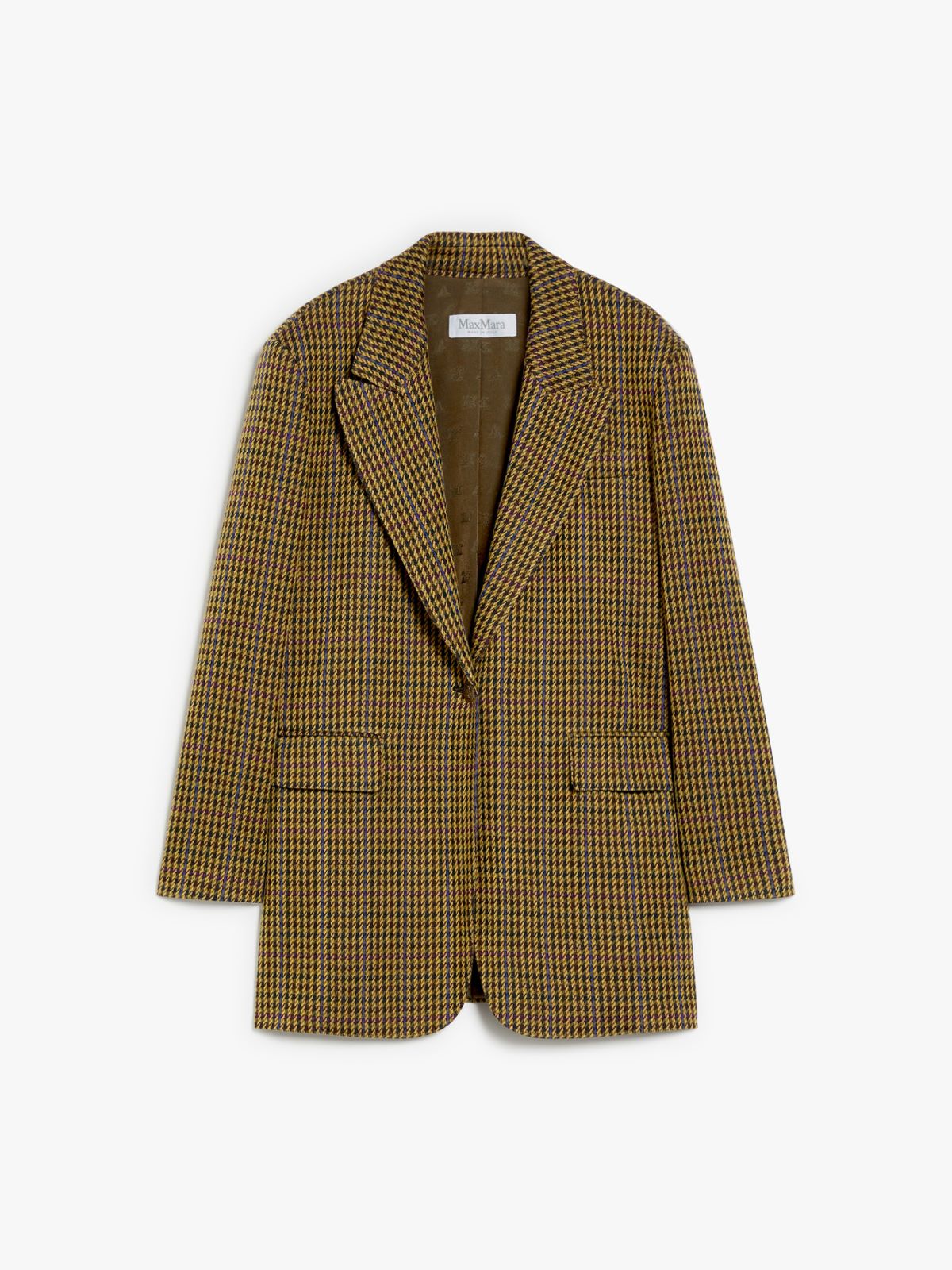 Oversize blazer in wool and cotton