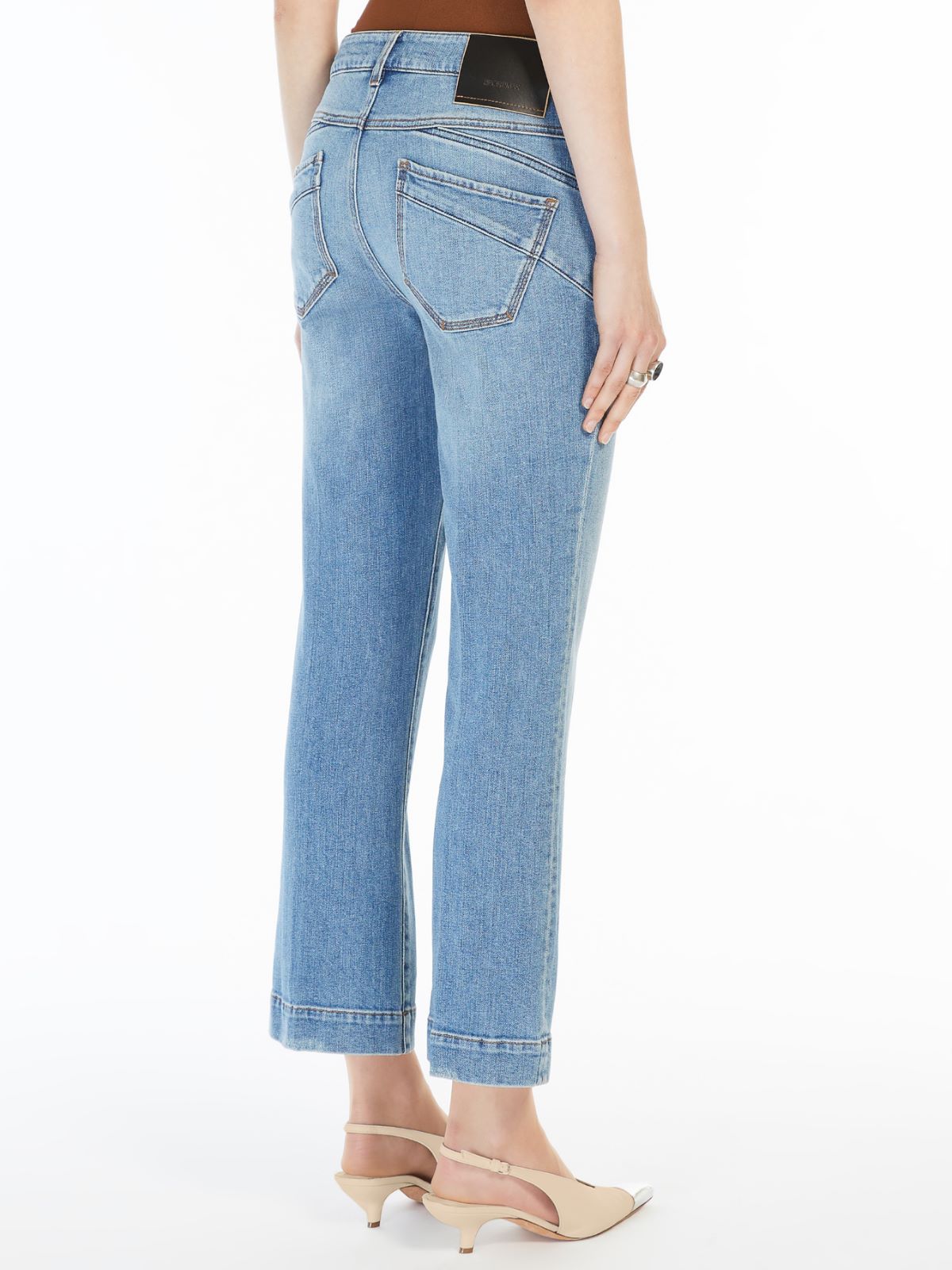 Perfect mini flare 5-pocket trousers