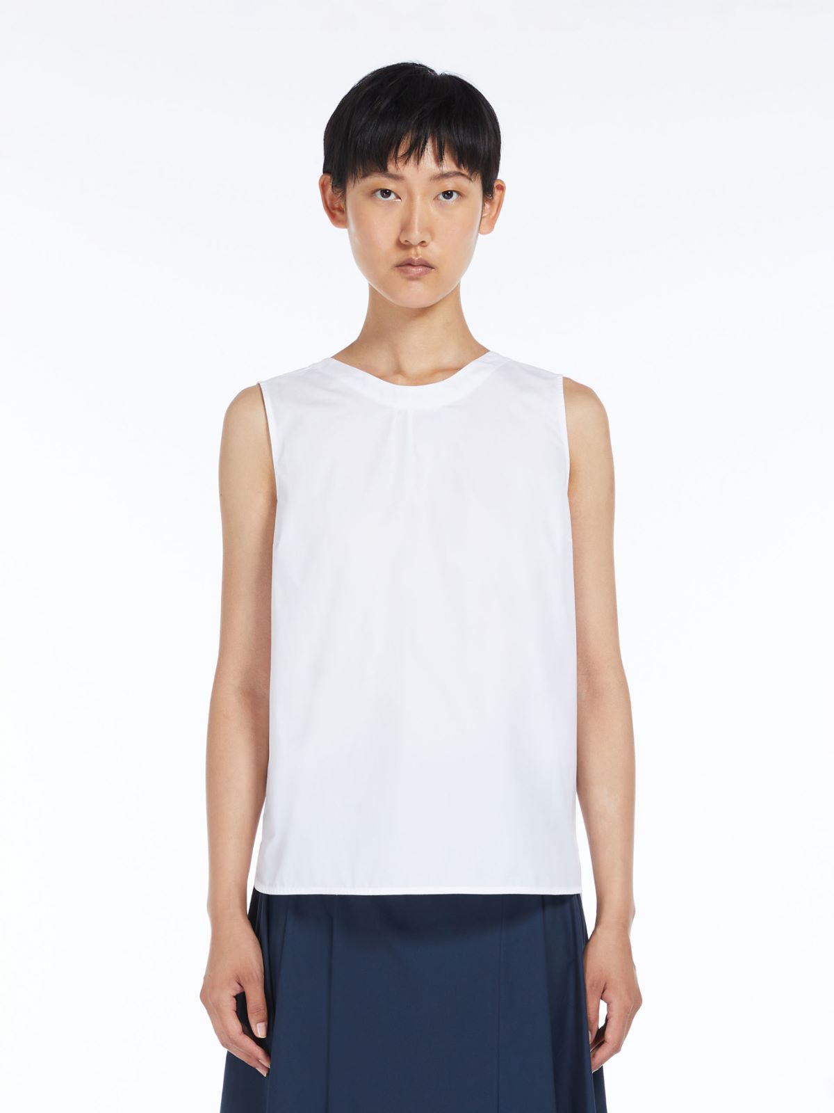 Cotton-poplin top