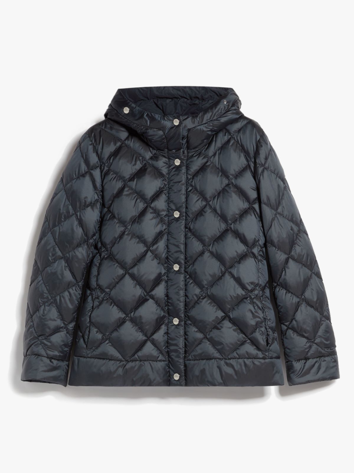 Reversible down jacket in water-resistant canvas