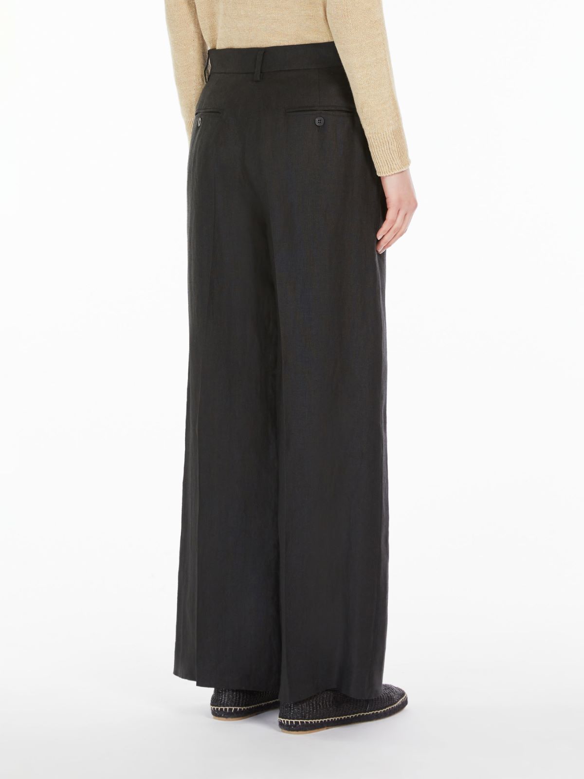 Linen canvas trousers