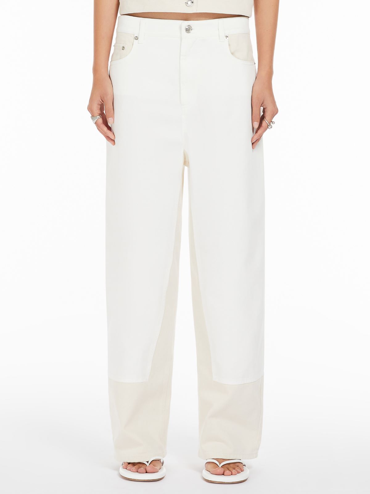 Five-pocket baggy trousers