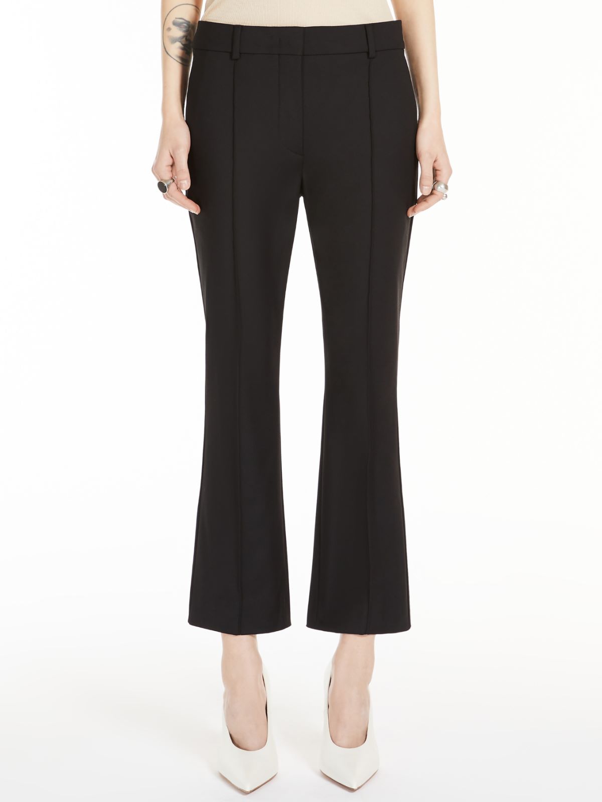 Stretch cotton trousers