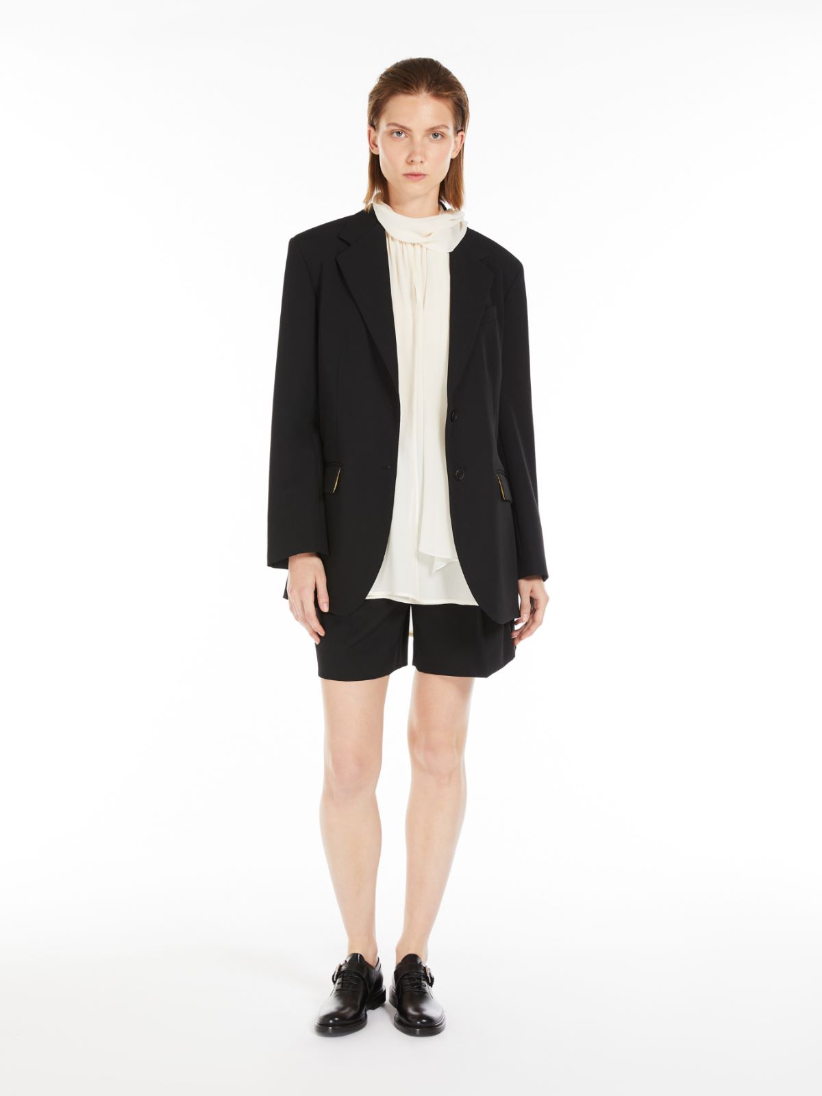 Wool and mohair shorts