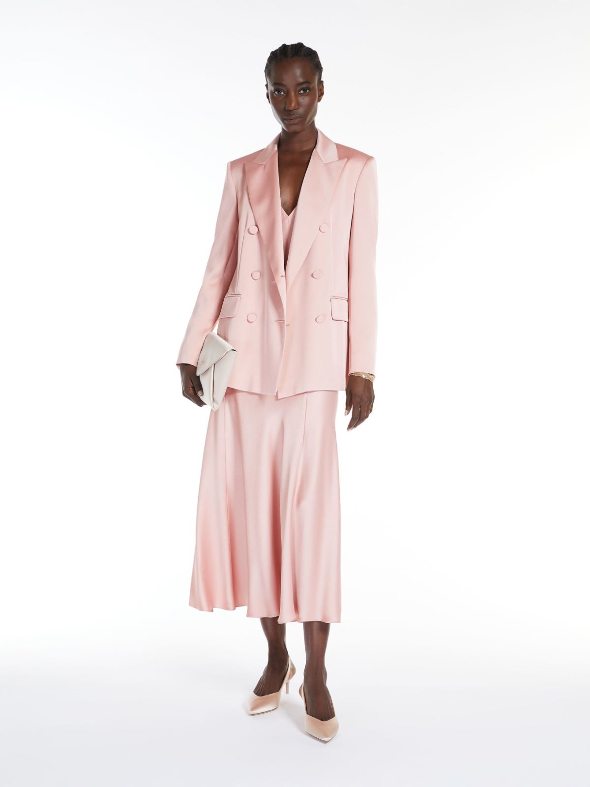 Flowing envers satin dress