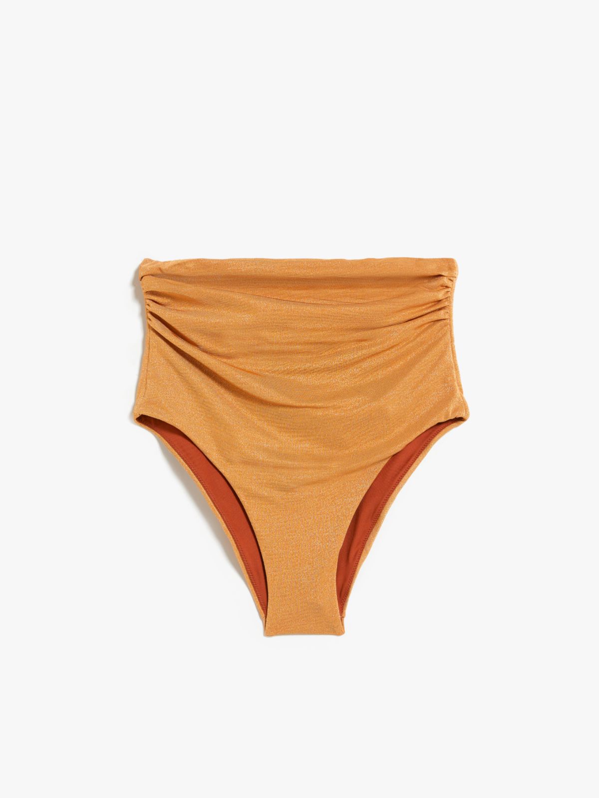 Jersey and lurex bikini bottoms