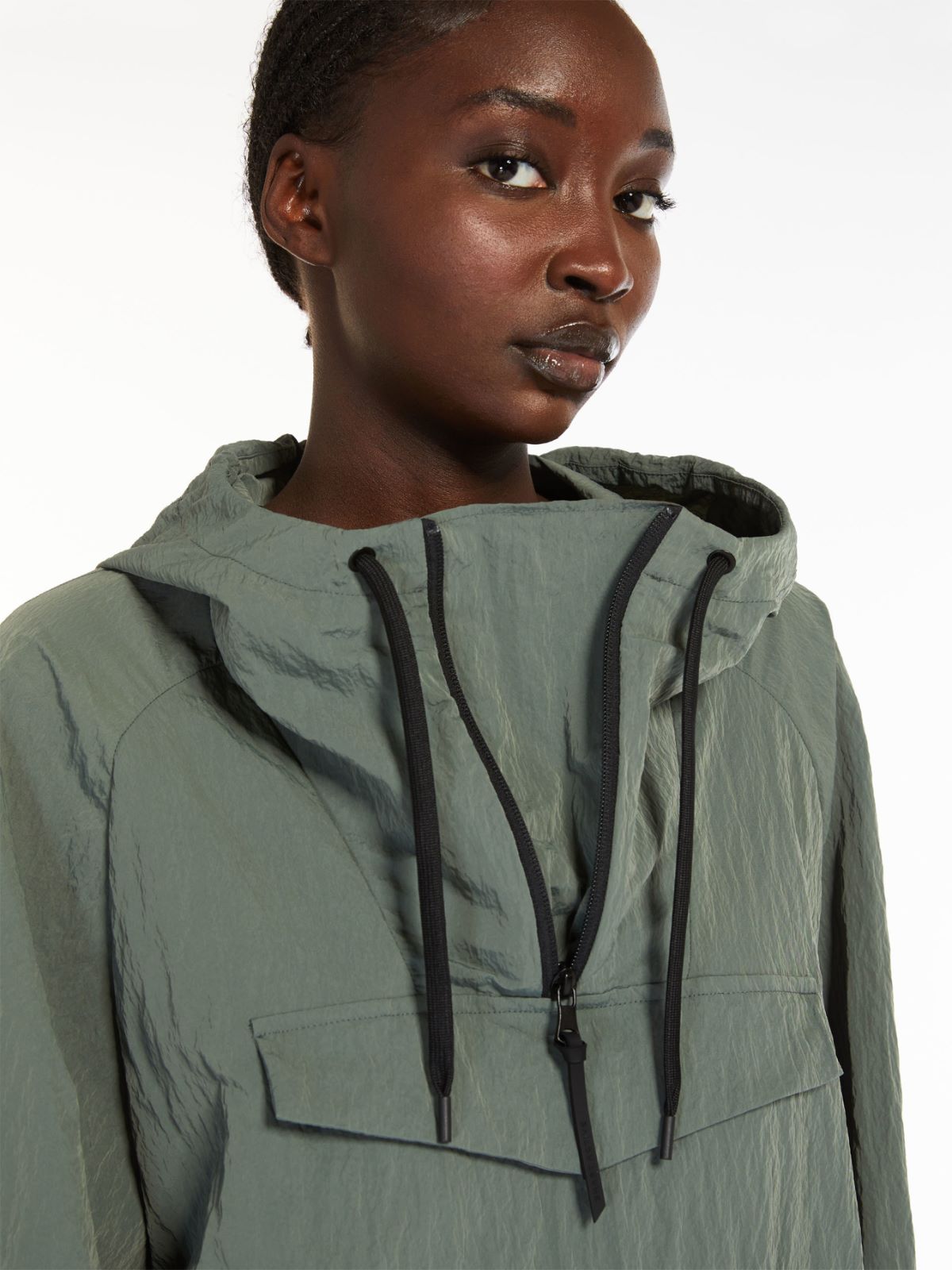 Technical canvas sweatshirt