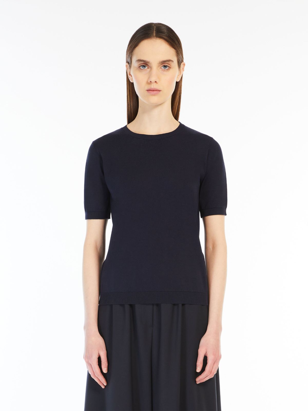 Silk and cotton yarn sweater