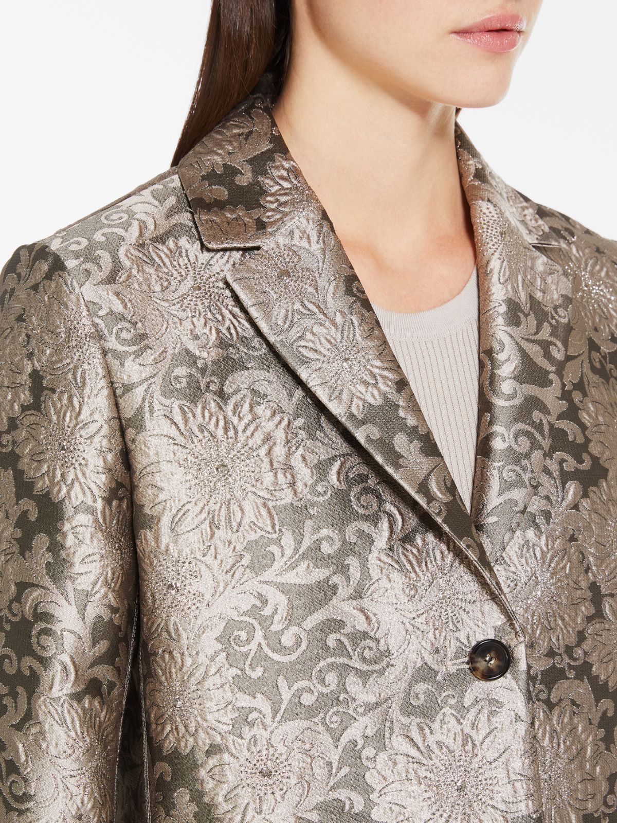 Jacquard silk jacket