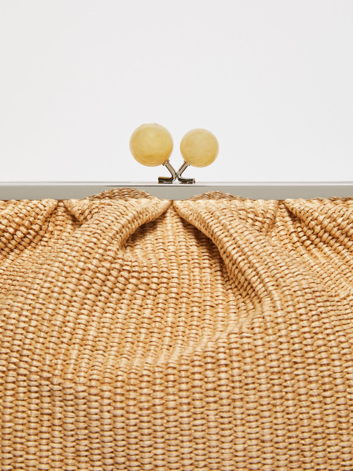 Large raffia-look Pasticcino Bag