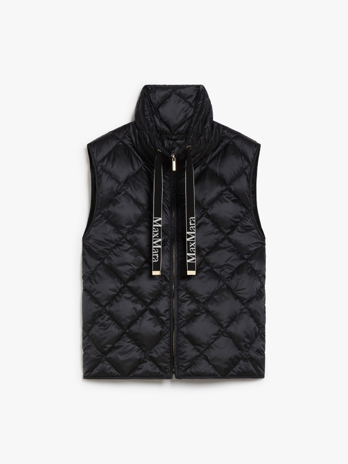 Water-repellent technical canvas gilet