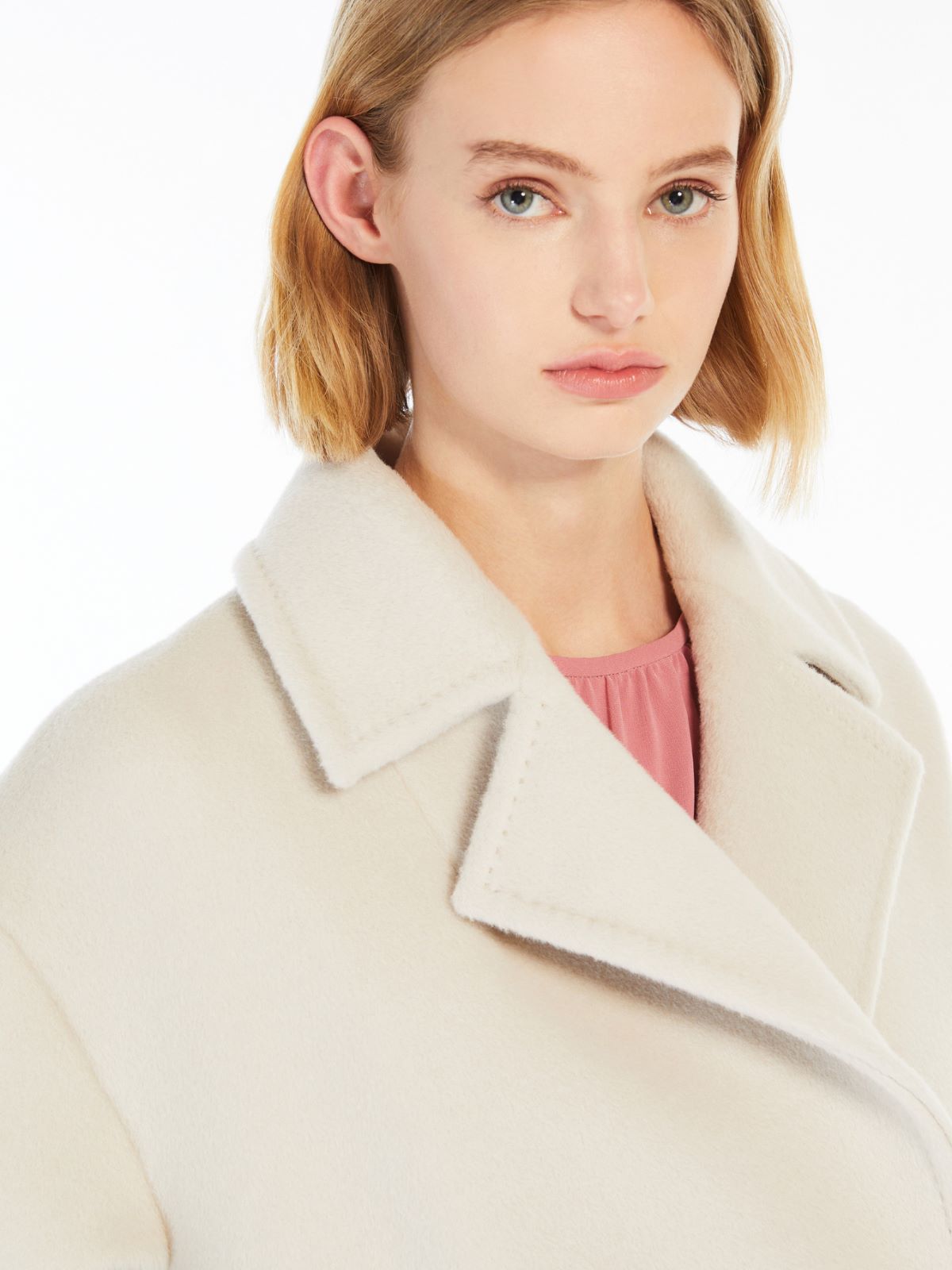 Wool and alpaca pea coat